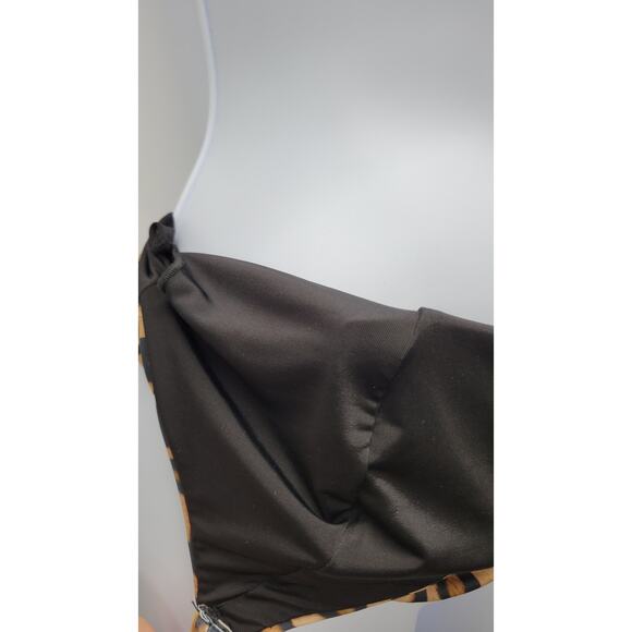 Christian Lacroix x Swiminista Leopard Animal Print Play Bikini Top Medium - Picture 7 of 8